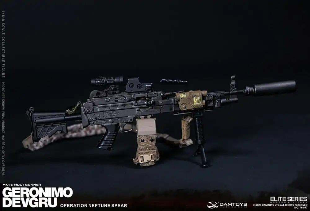 Moderní vojenská akční figurka 1/6 Geronimo Devgru - MK46 MOD1 Gunner (Operation Neptune Spear) 30 cm fotografii produktu