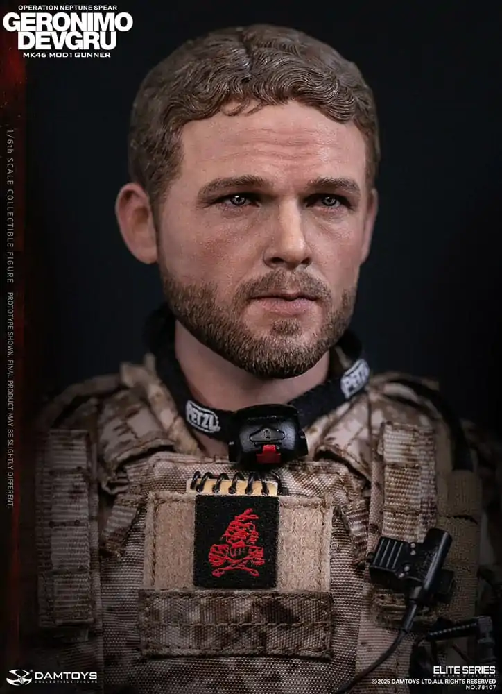 Moderní vojenská akční figurka 1/6 Geronimo Devgru - MK46 MOD1 Gunner (Operation Neptune Spear) 30 cm fotografii produktu