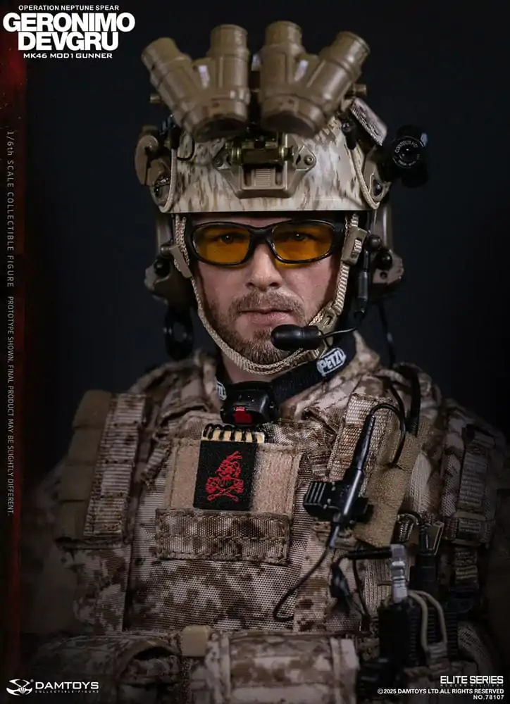 Moderní vojenská akční figurka 1/6 Geronimo Devgru - MK46 MOD1 Gunner (Operation Neptune Spear) 30 cm fotografii produktu