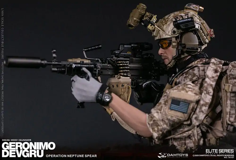 Moderní vojenská akční figurka 1/6 Geronimo Devgru - MK46 MOD1 Gunner (Operation Neptune Spear) 30 cm fotografii produktu