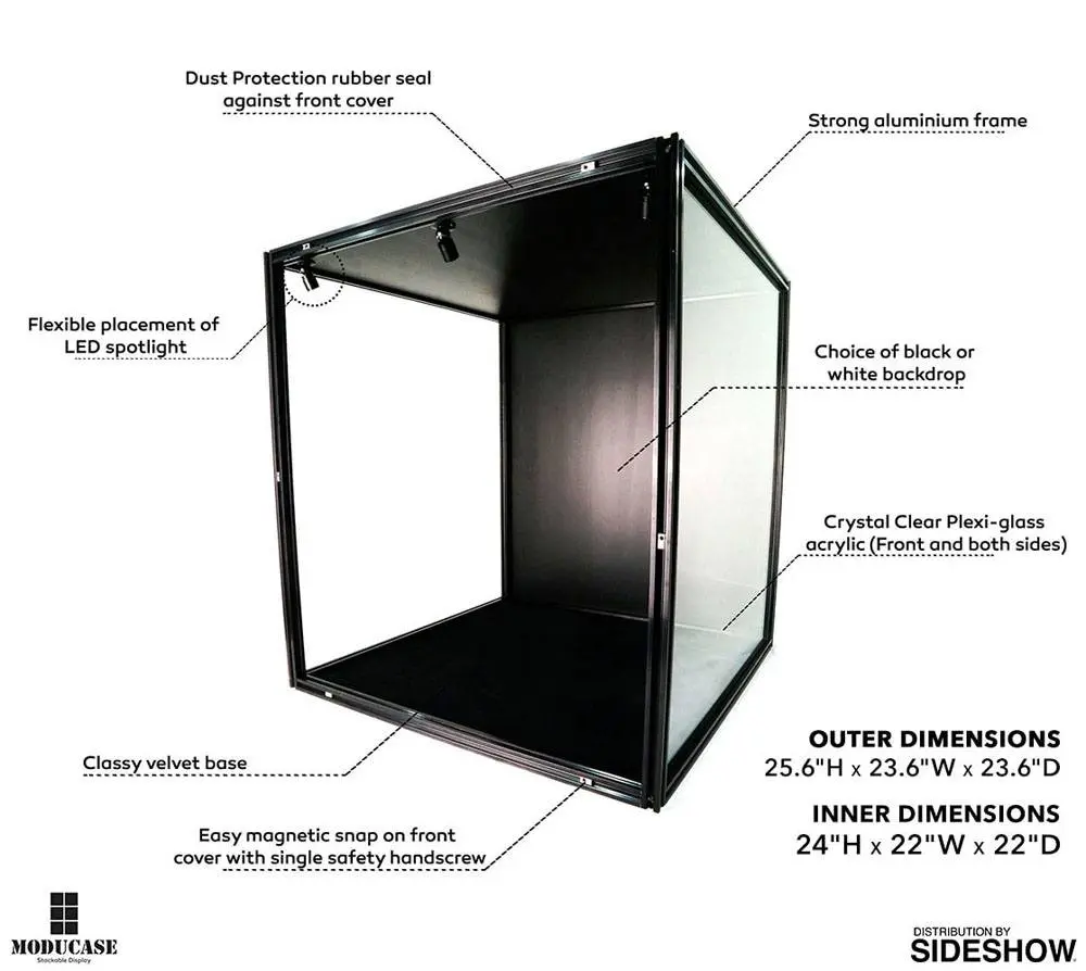 Akrylová vitrína Moducase s osvětlením DF60 fotografii produktu