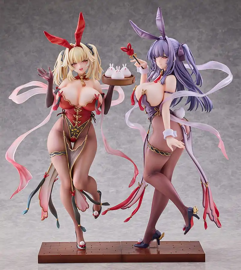 Moehime Union Statuen 1/4 Cheongsam Bunny Yuri & Stella 45 cm Figurky fotografii produktu