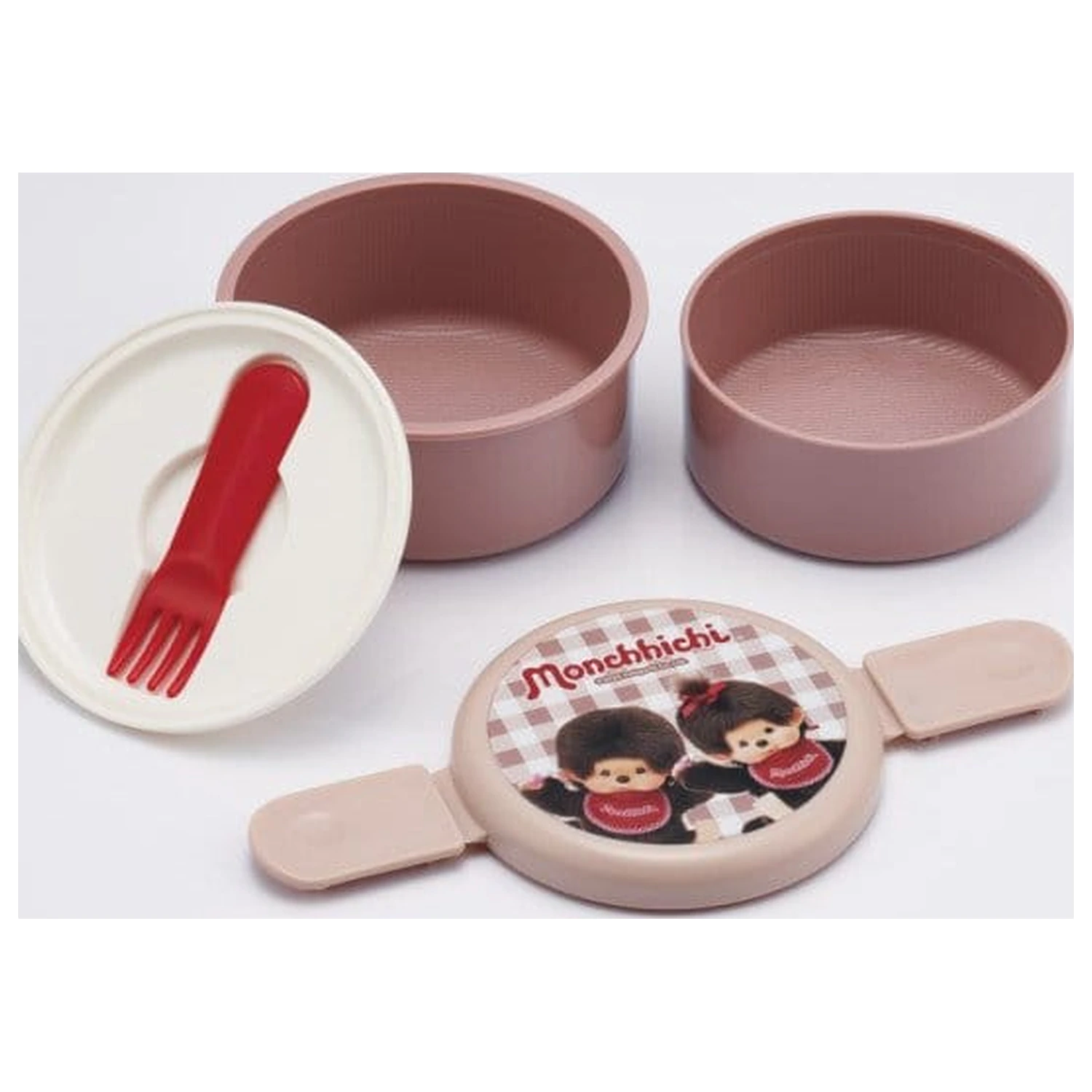 Monchhichi Dvoupatrový kulatý box na svačinu fotografii produktu