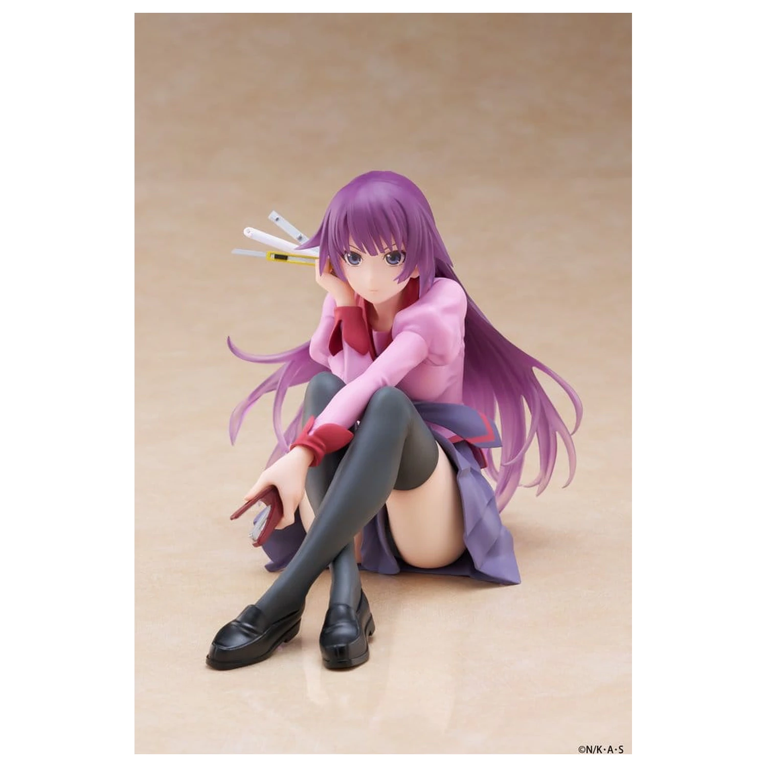 Monogatari PVC Soška Desktop Roztomilá figurka Hitagi Senjougahara 13 cm fotografii produktu