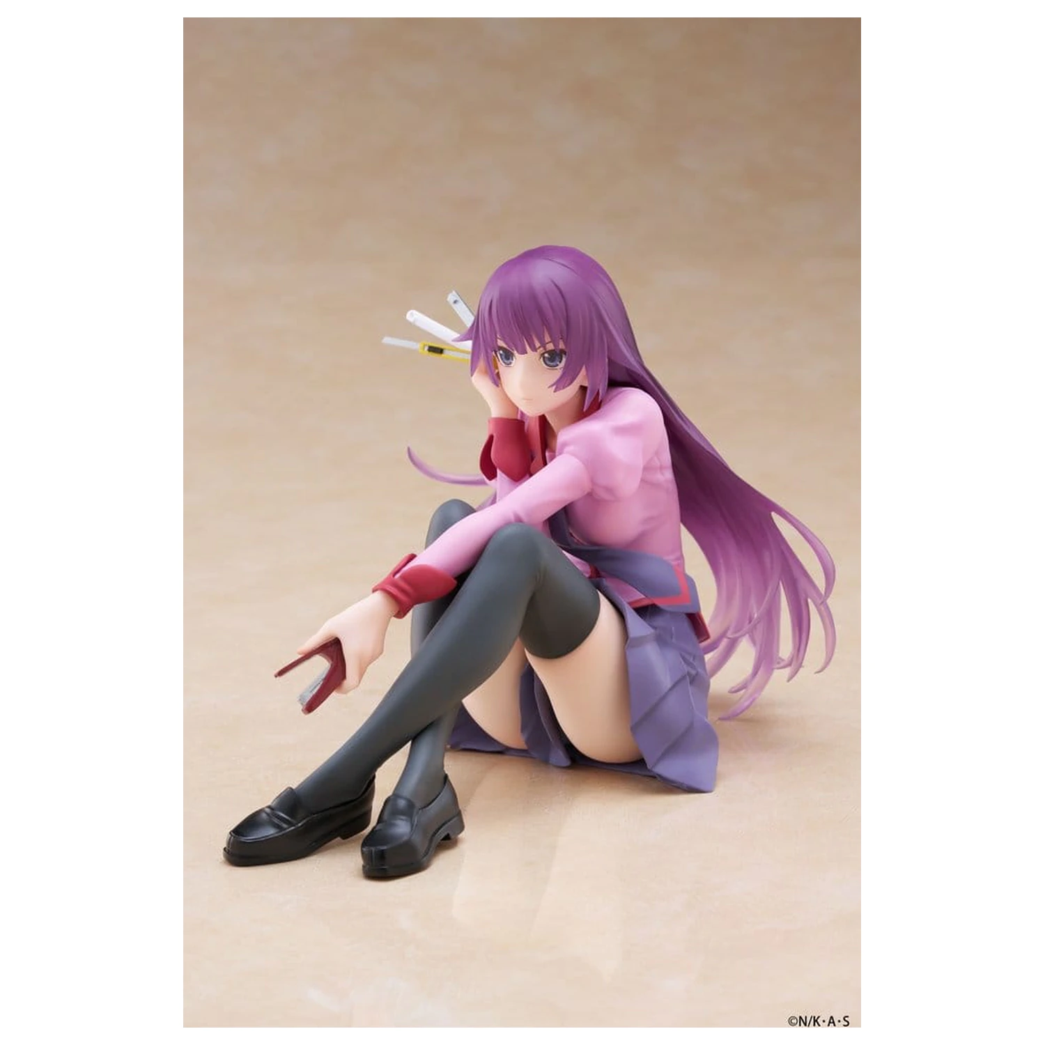 Monogatari PVC Soška Desktop Roztomilá figurka Hitagi Senjougahara 13 cm fotografii produktu