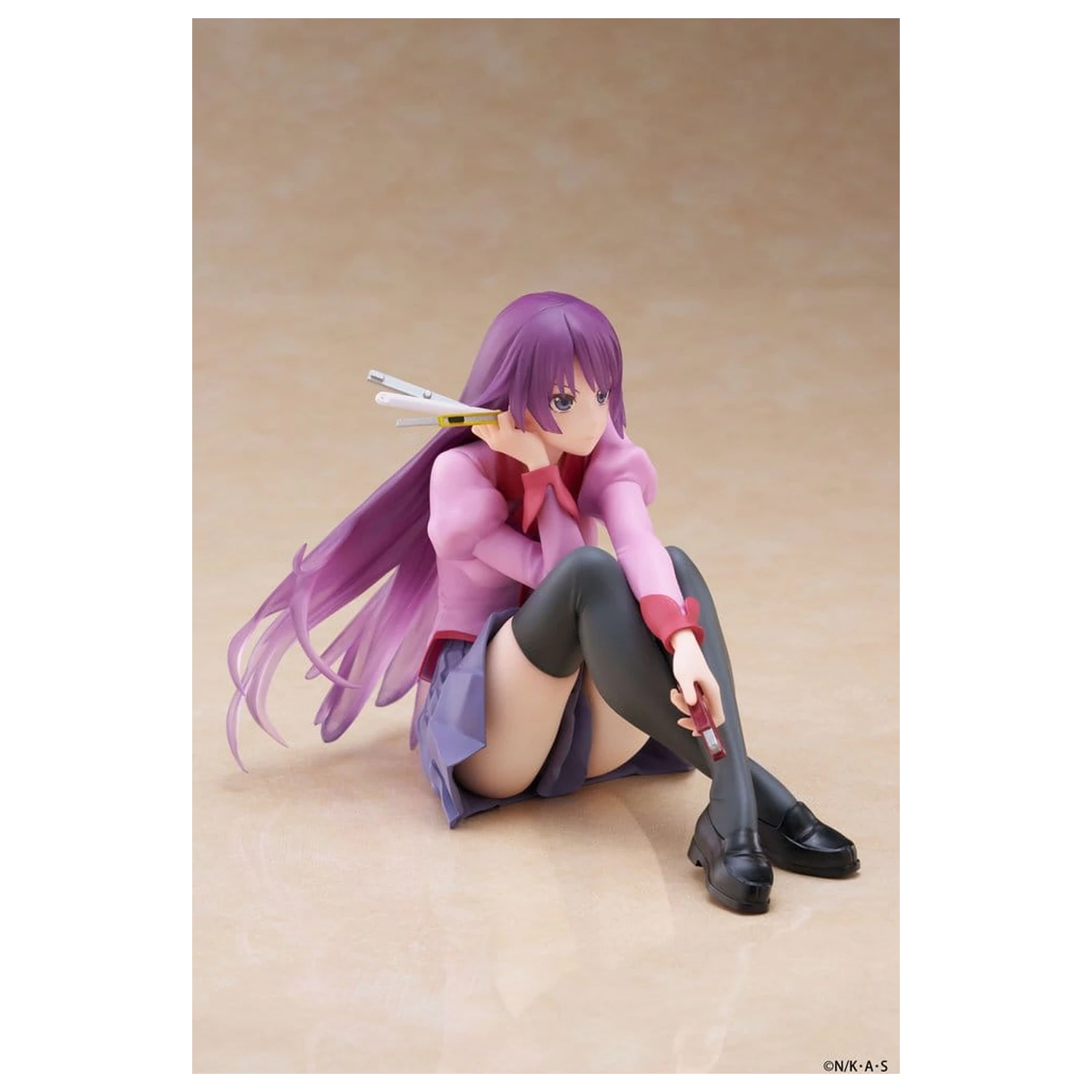 Monogatari PVC Soška Desktop Roztomilá figurka Hitagi Senjougahara 13 cm fotografii produktu
