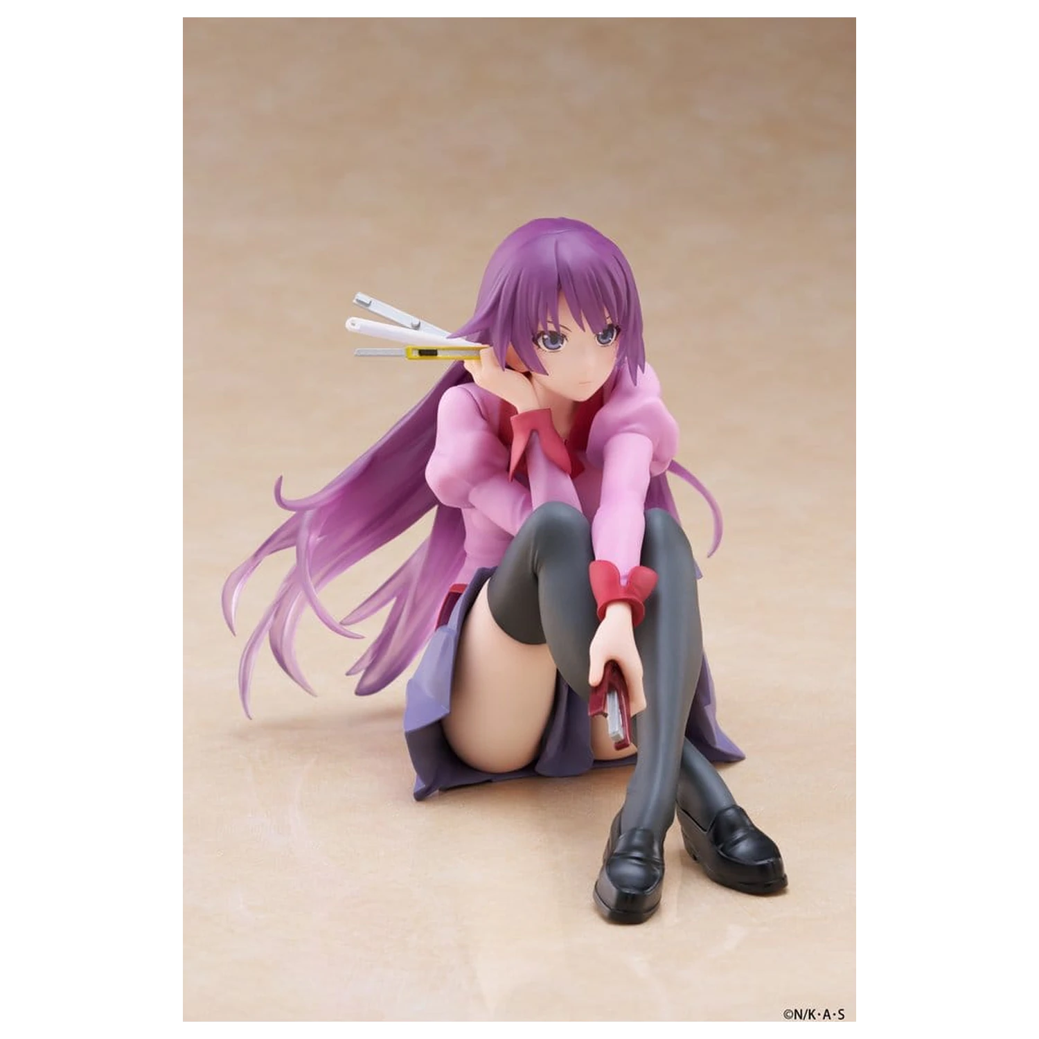 Monogatari PVC Soška Desktop Roztomilá figurka Hitagi Senjougahara 13 cm fotografii produktu