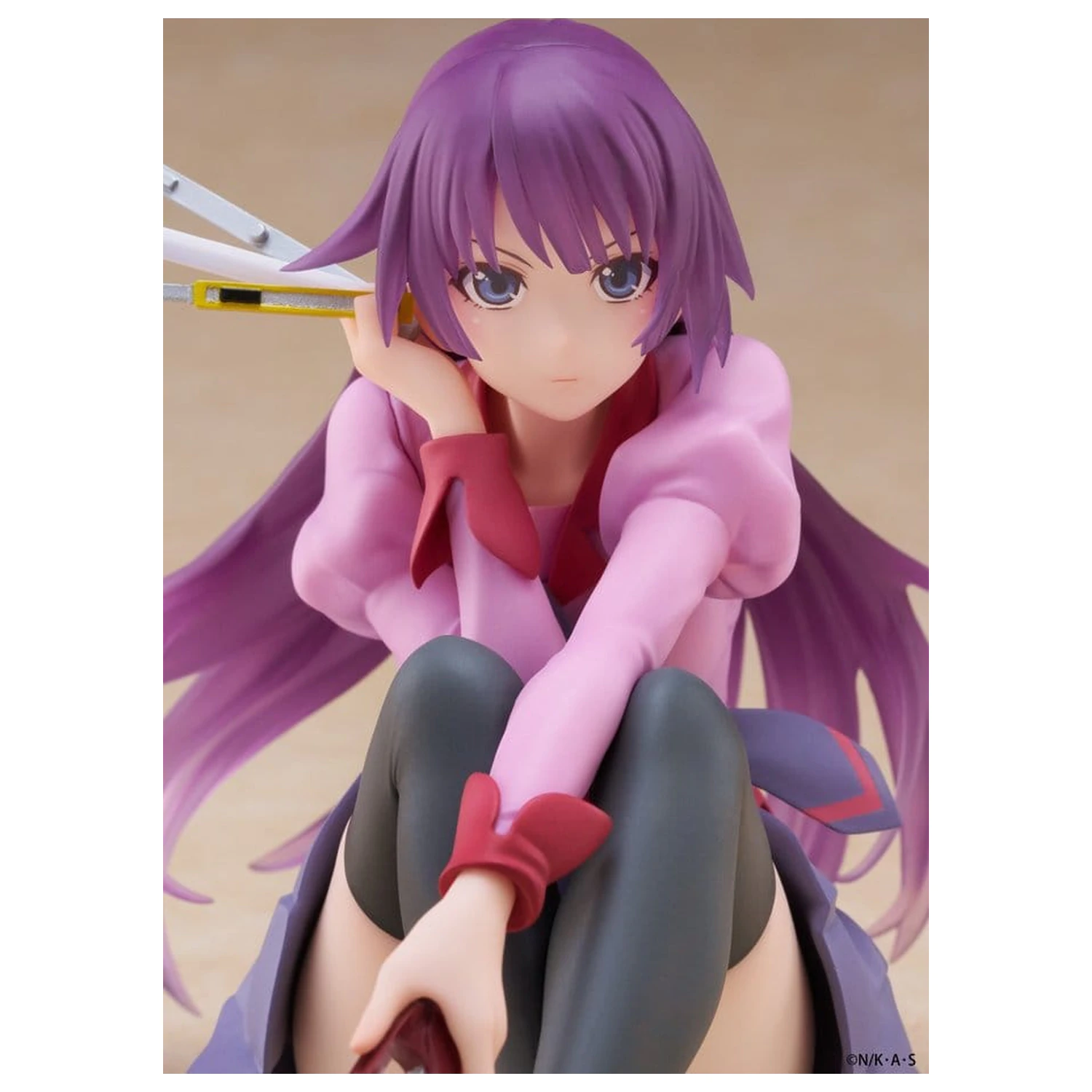 Monogatari PVC Soška Desktop Roztomilá figurka Hitagi Senjougahara 13 cm fotografii produktu