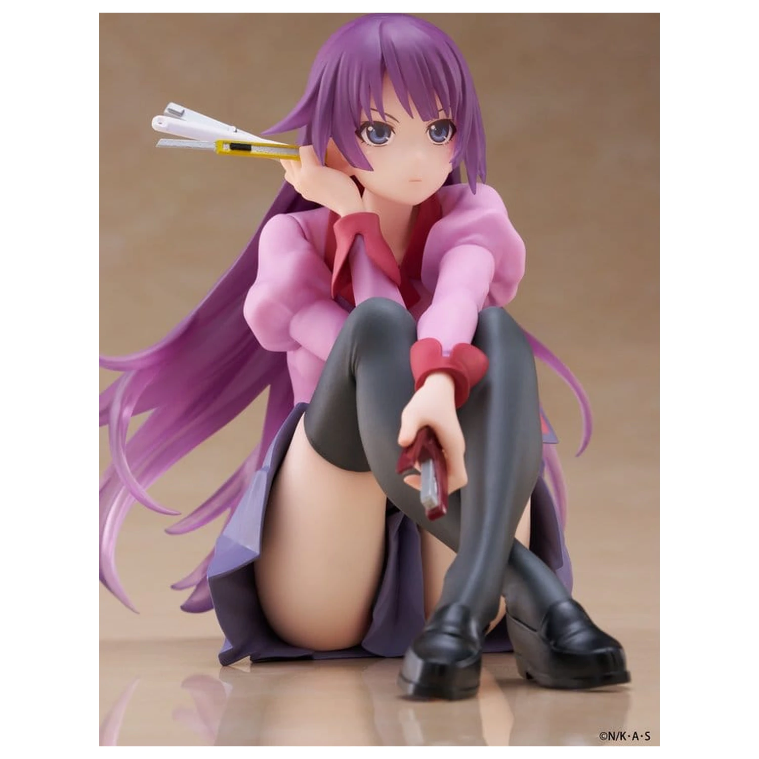 Monogatari PVC Soška Desktop Roztomilá figurka Hitagi Senjougahara 13 cm fotografii produktu