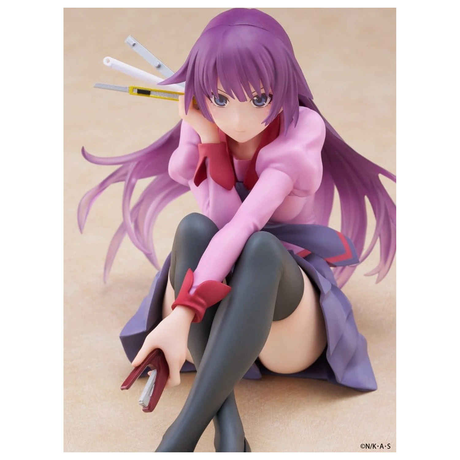 Monogatari PVC Soška Desktop Roztomilá figurka Hitagi Senjougahara 13 cm fotografii produktu