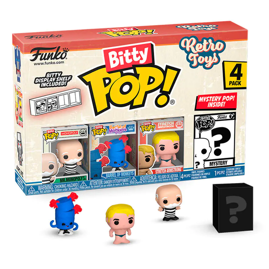 Monopoly Bitty Funko POP! Vinylová figurka 4-Pack 2,5 cm fotografii produktu