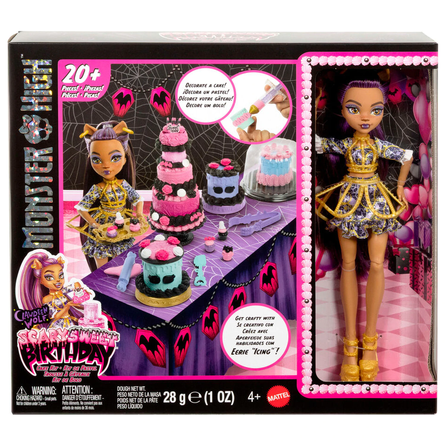 Monster High Birthday Clawdeen Wolf panenka fotografii produktu