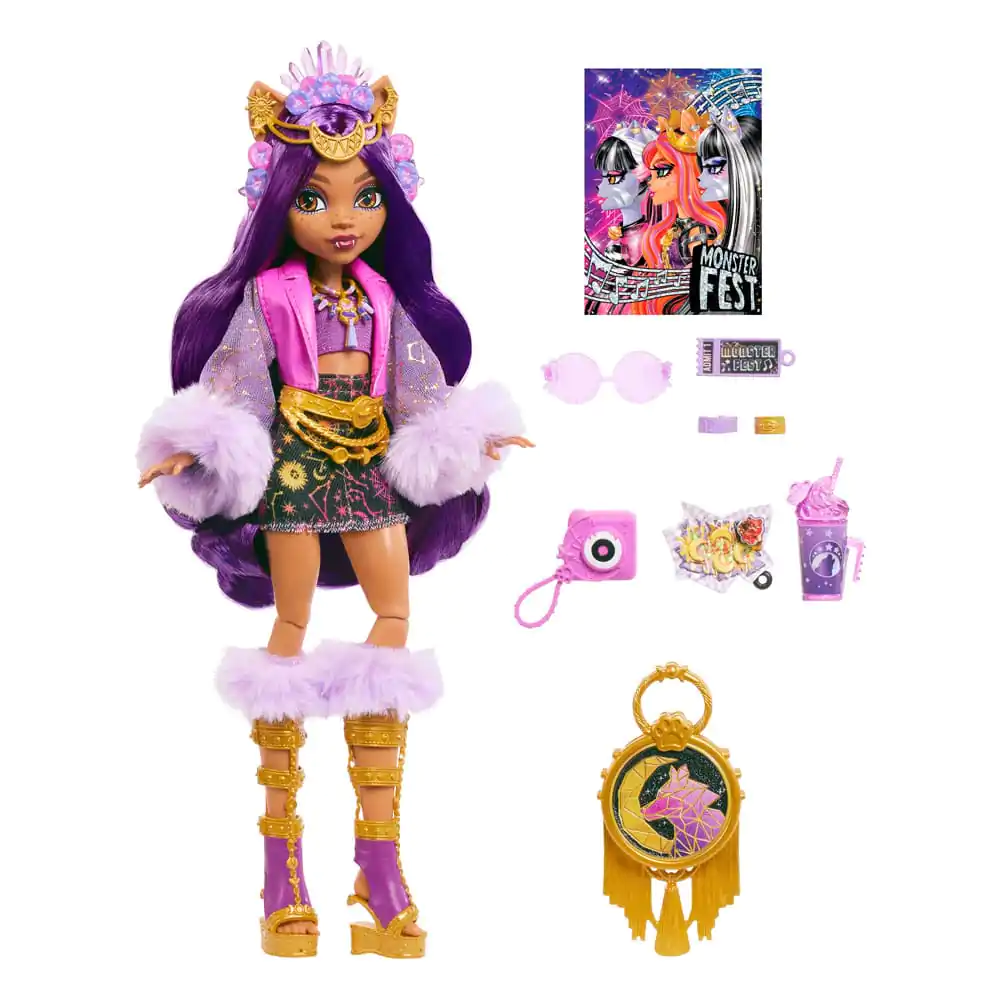 Monster High panenka Clawdeen Wolf Monster Fest 25 cm fotografii produktu