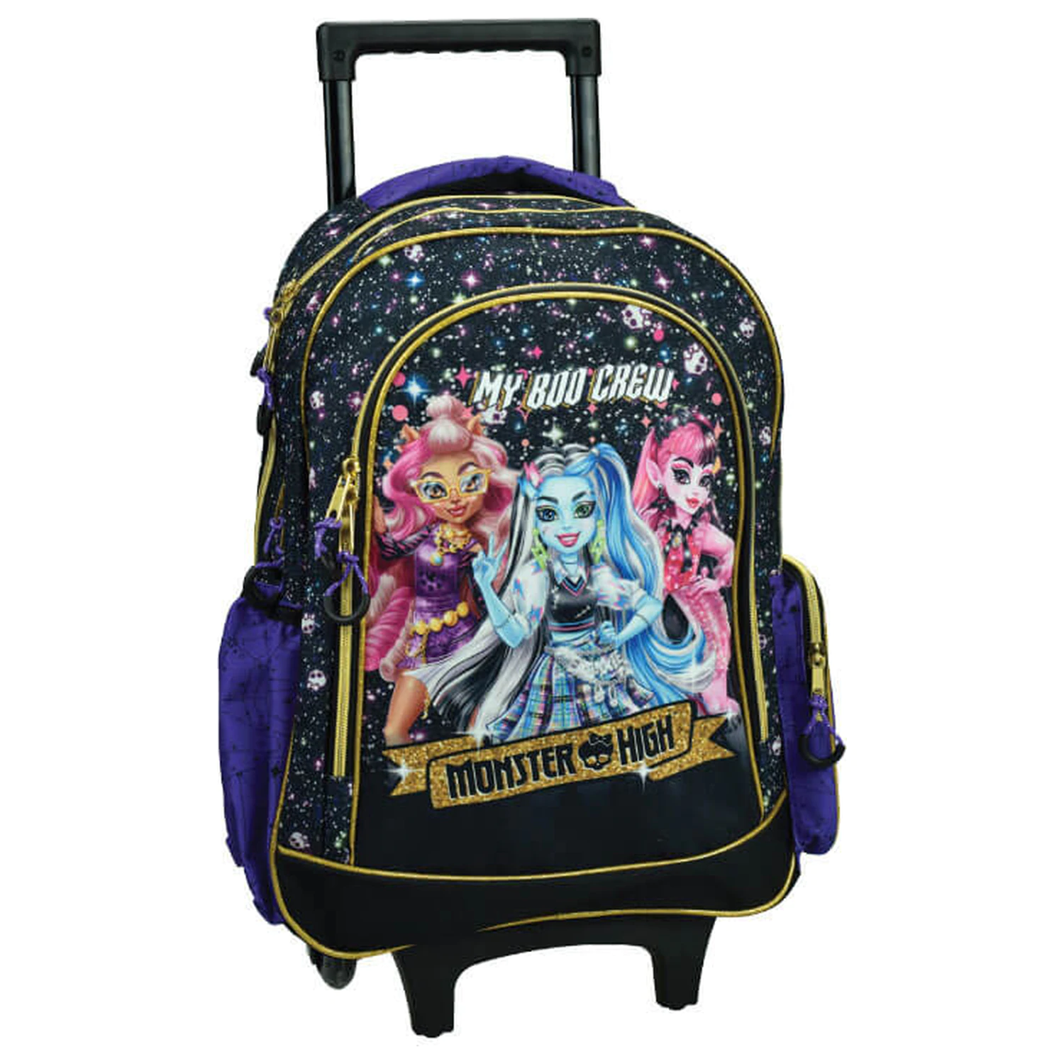 Monster High Crew školní taška na kolečkách, taška 46 cm fotografii produktu