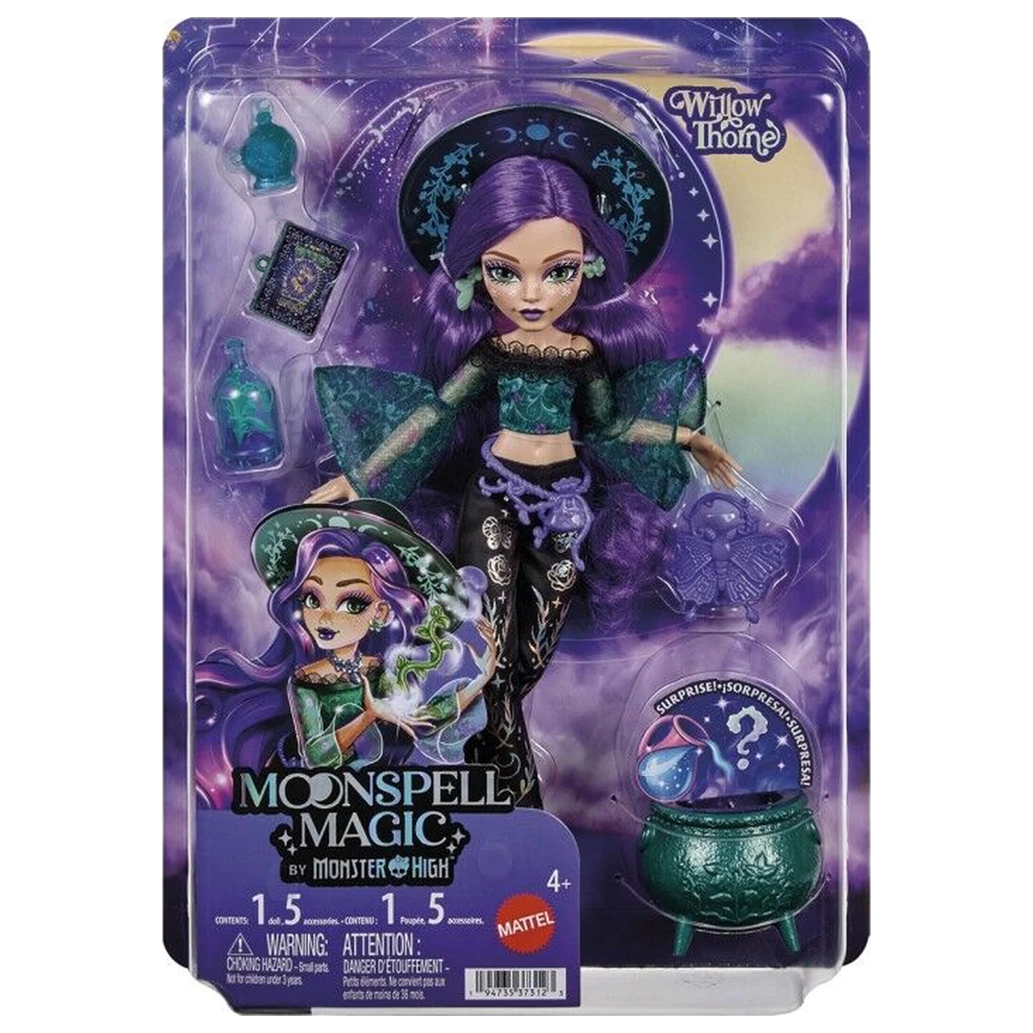 Monster High Moonspell High Willow Nature panenka fotografii produktu
