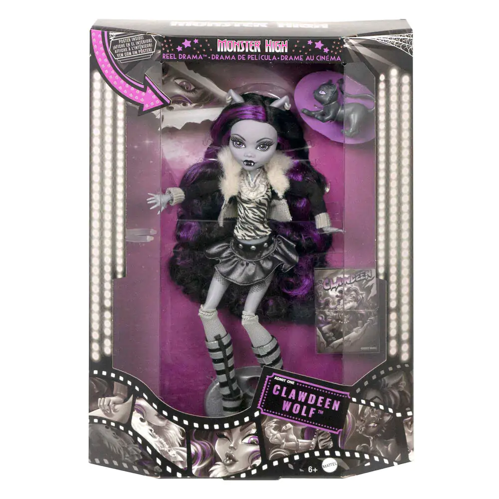 Monster High Reel Drama Clawdeen Wolf panenka fotografii produktu