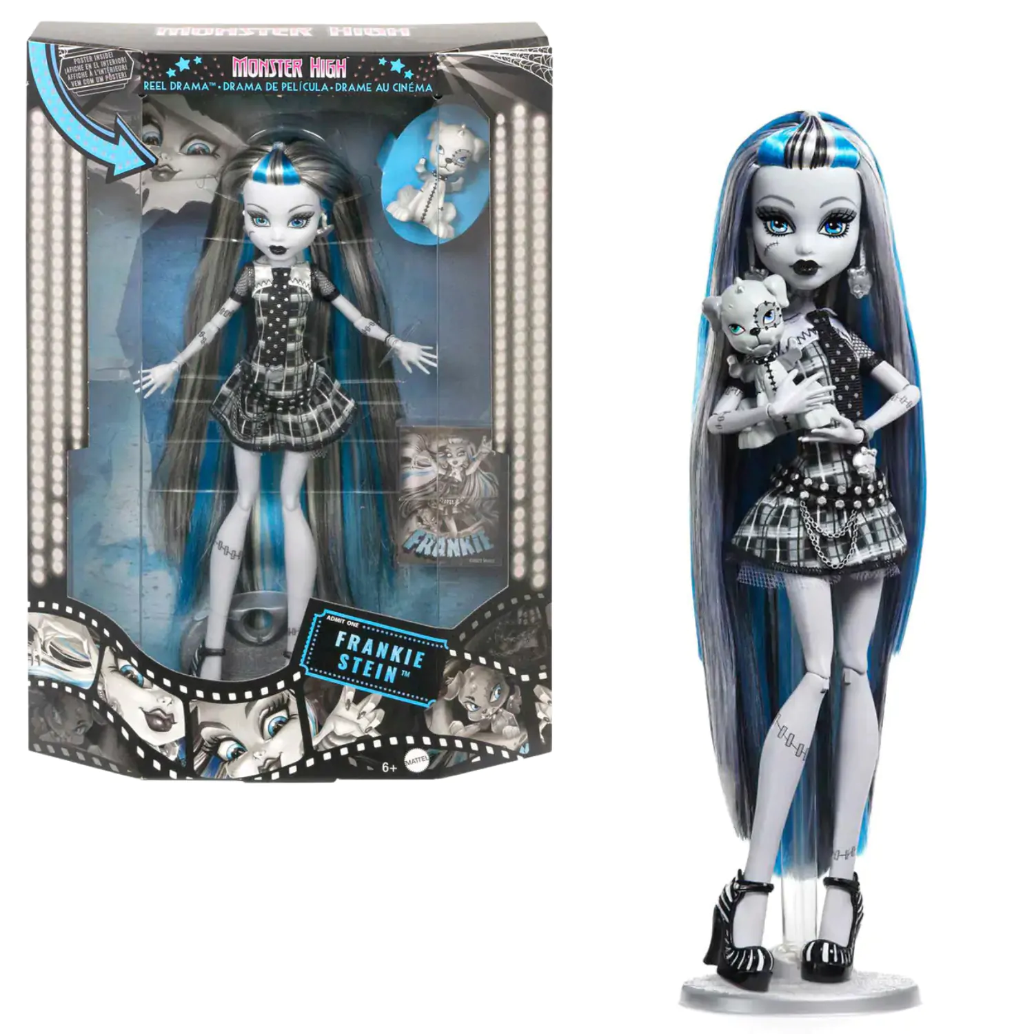 Monster High Reel Drama Frankie Stein panenka fotografii produktu