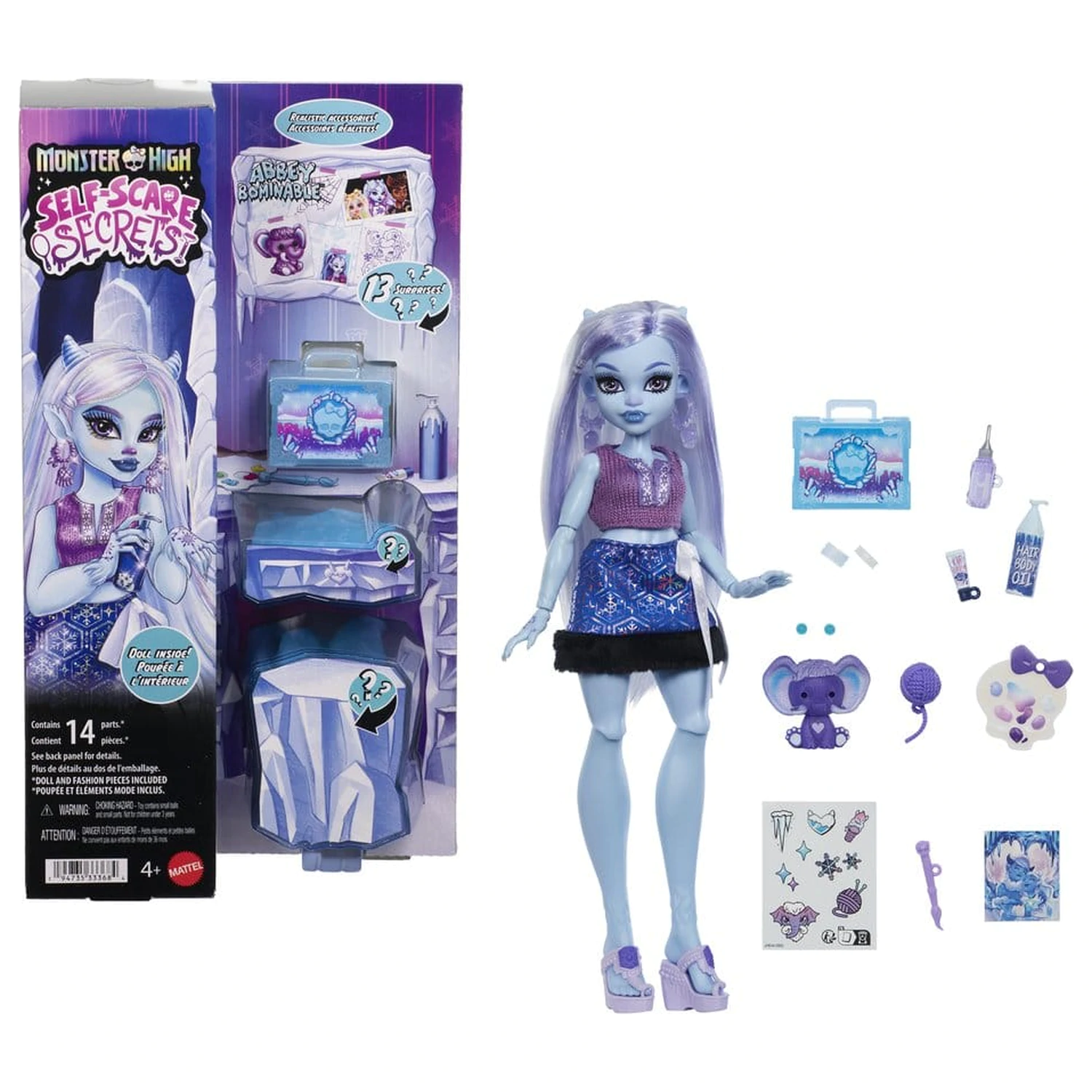 Monster High Self-Scare Secrets Panenka Abbey Bominable fotografii produktu