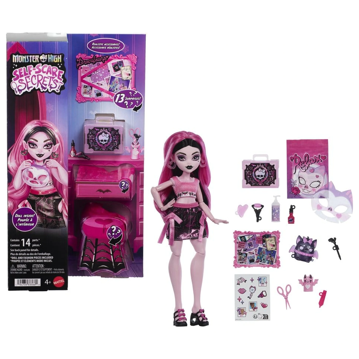 Monster High panenka Self-Scare Secrets Draculaura fotografii produktu