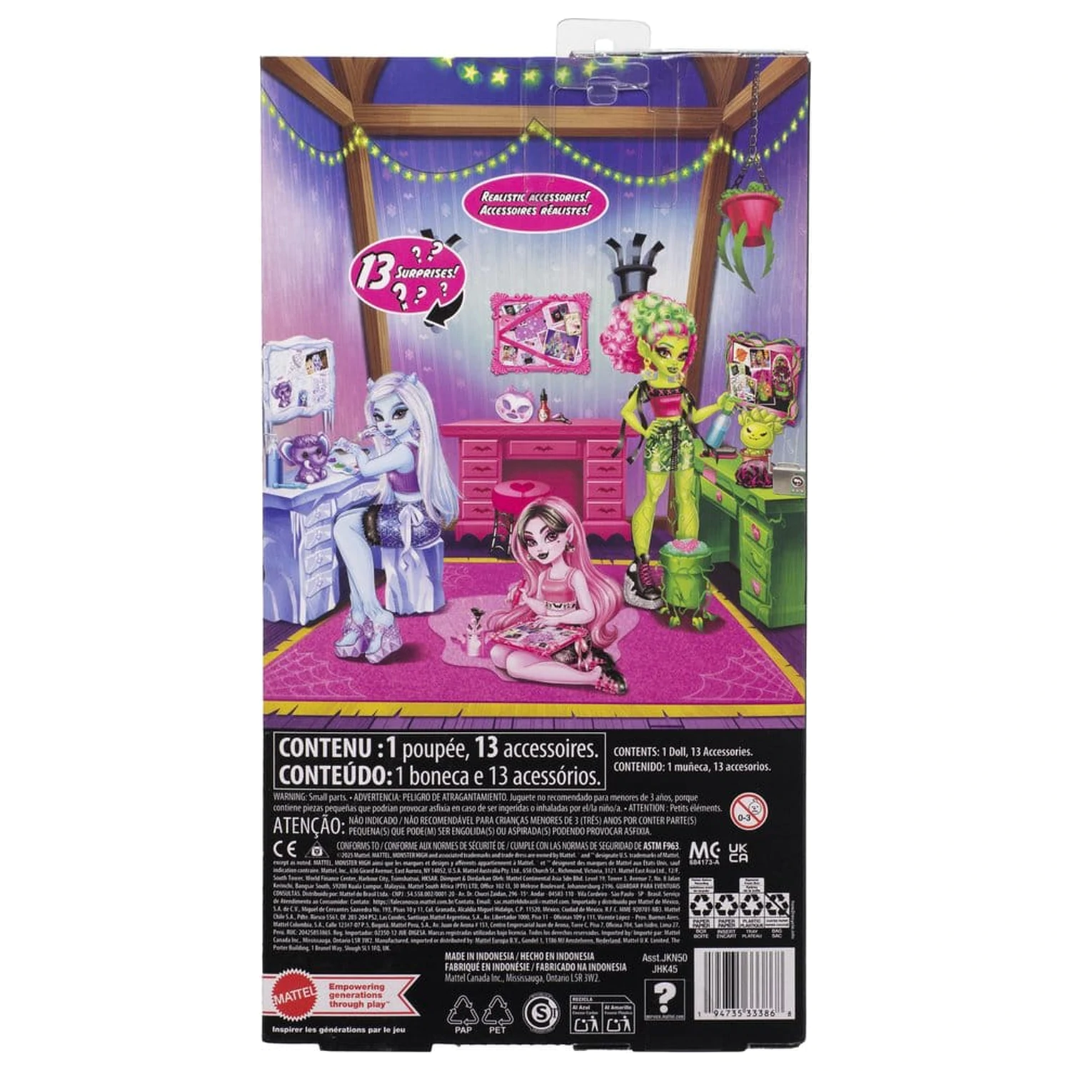 Monster High Self-Scare Secrets Panenka Venus McFlytrap fotografii produktu