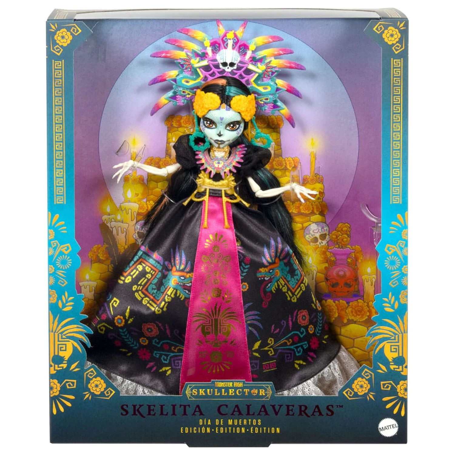 Monster High Skullector panenka Skelita Calaveras Día de Muertos Edition 32 cm fotografii produktu