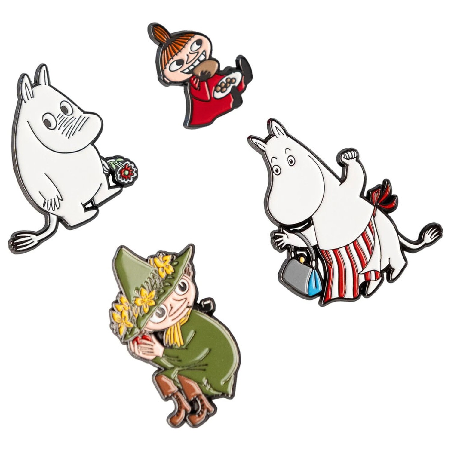 Moomin sada 4 odznaků fotografii produktu