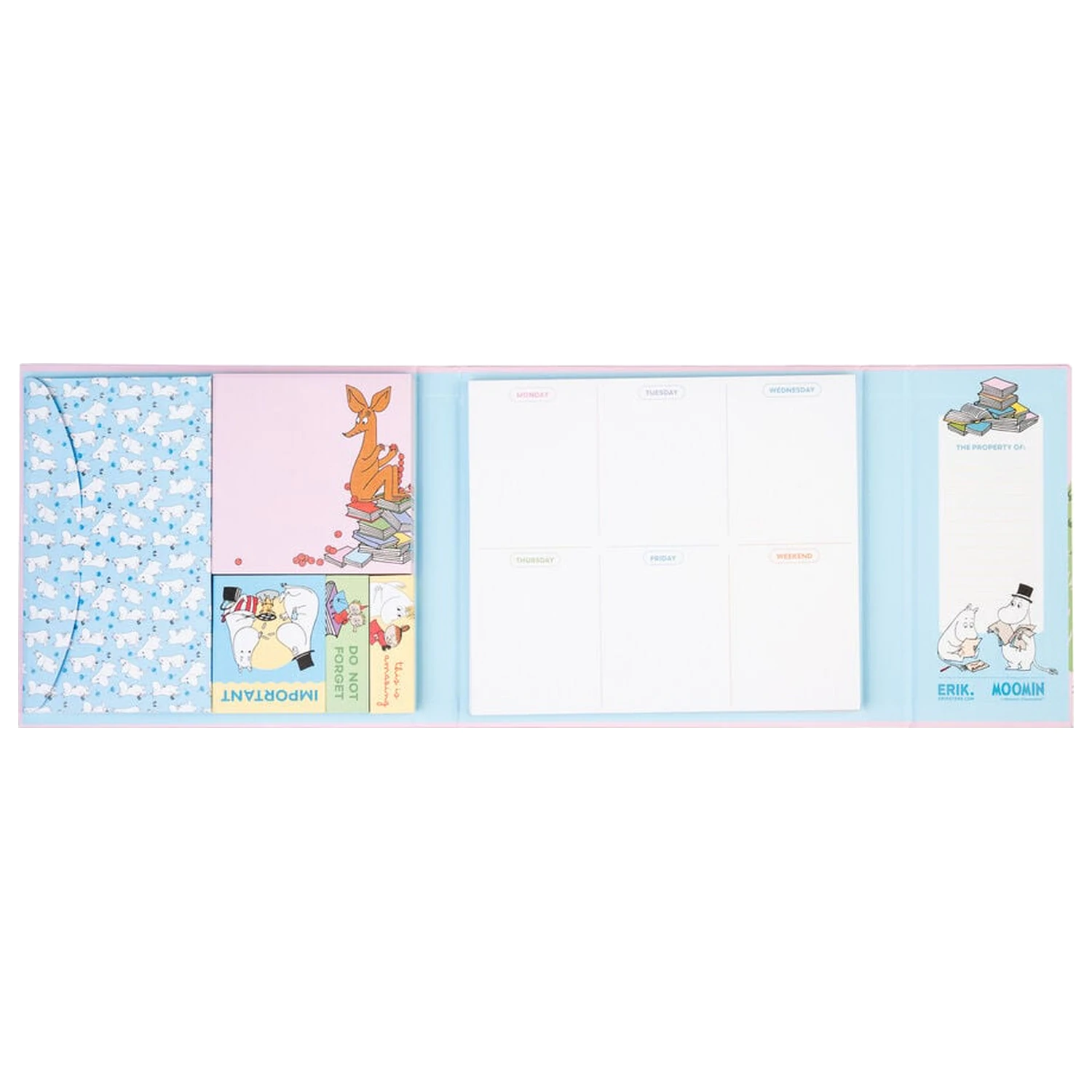 Moomin týdenní plánovač s nalepovacími lístky fotografii produktu