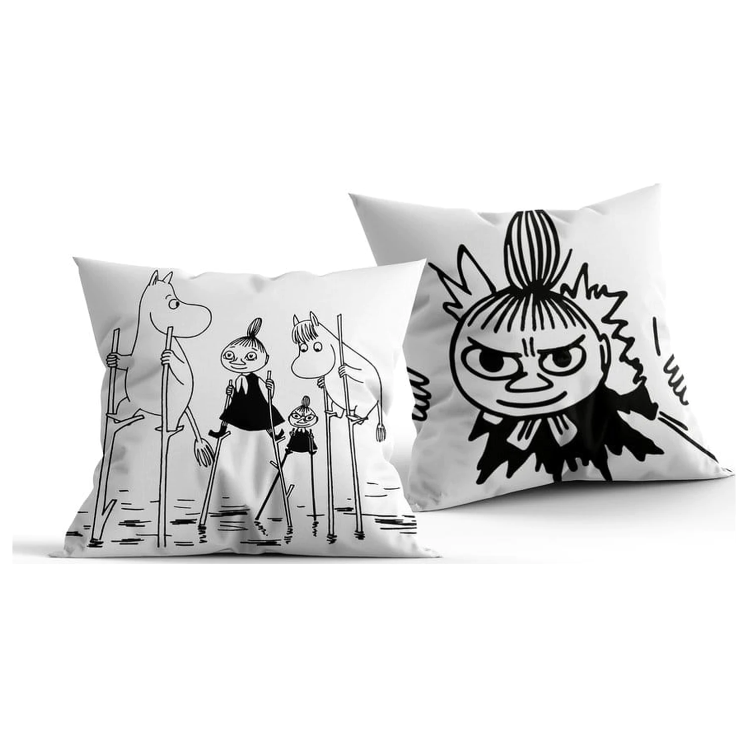 Moomin Polštář černo-bílý 40 x 40 cm fotografii produktu