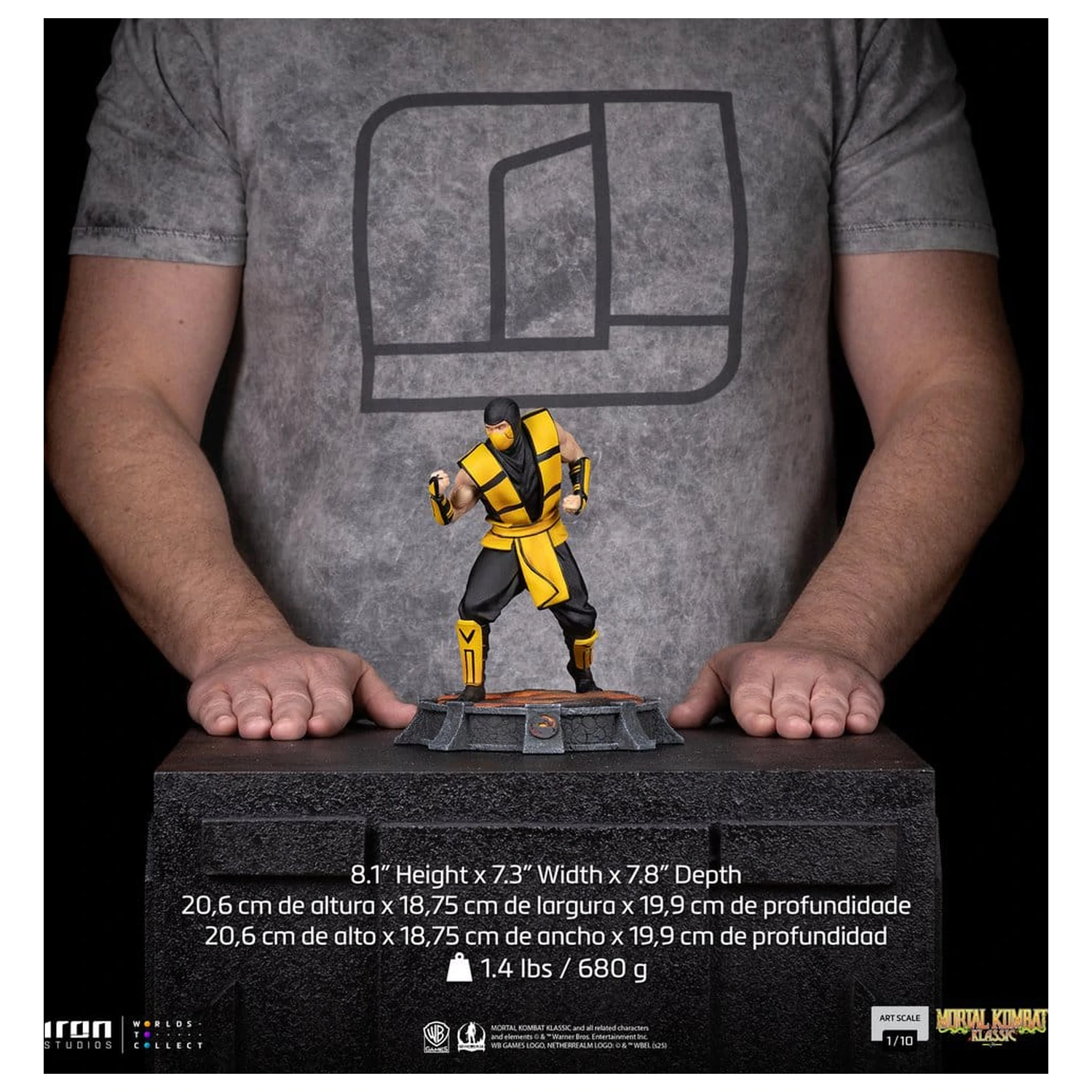 Mortal Kombat Sběratelská socha v měřítku 1/10 Scorpion (Variant) 21 cm fotografii produktu