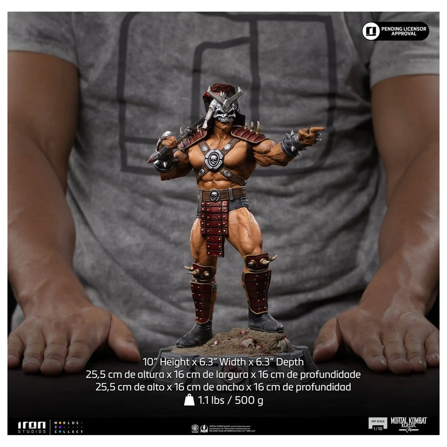 Mortal Kombat socha Art Scale 1/10 Shao Khan 26 cm fotografii produktu