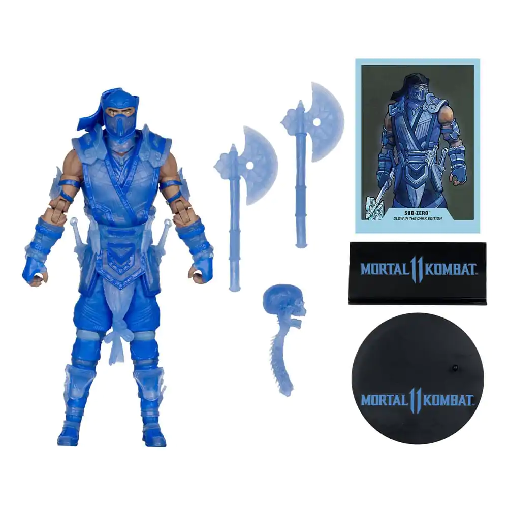 Mortal Kombat Akční figurka Glow in the Dark Edition Sub-Zero (Gold Label) 18 cm fotografii produktu