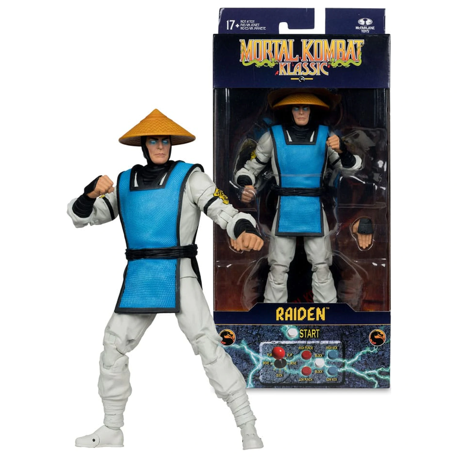 Mortal Kombat Klassiks akční figurka Raiden 18 cm fotografii produktu