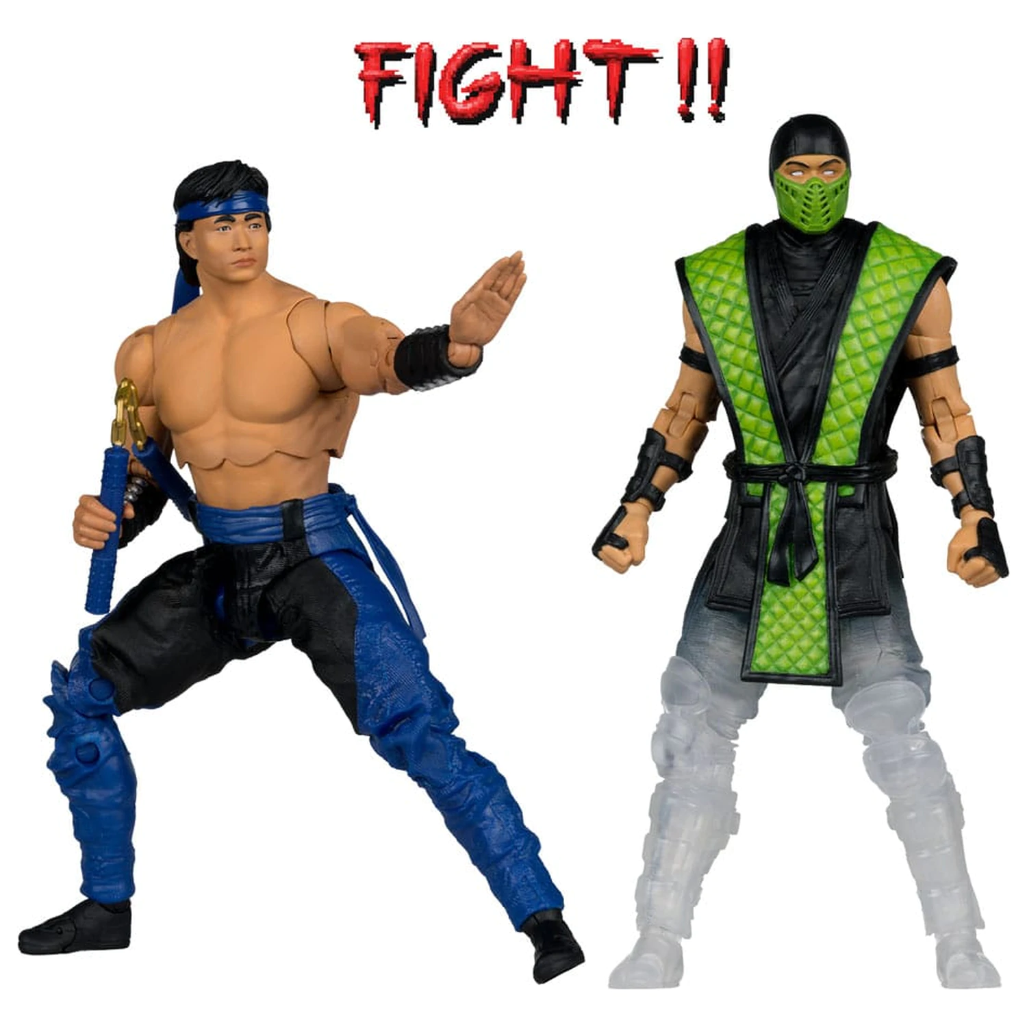Mortal Kombat akční figurky 2-balení Liu Kang vs. Reptile (Klassics) 18 cm fotografii produktu