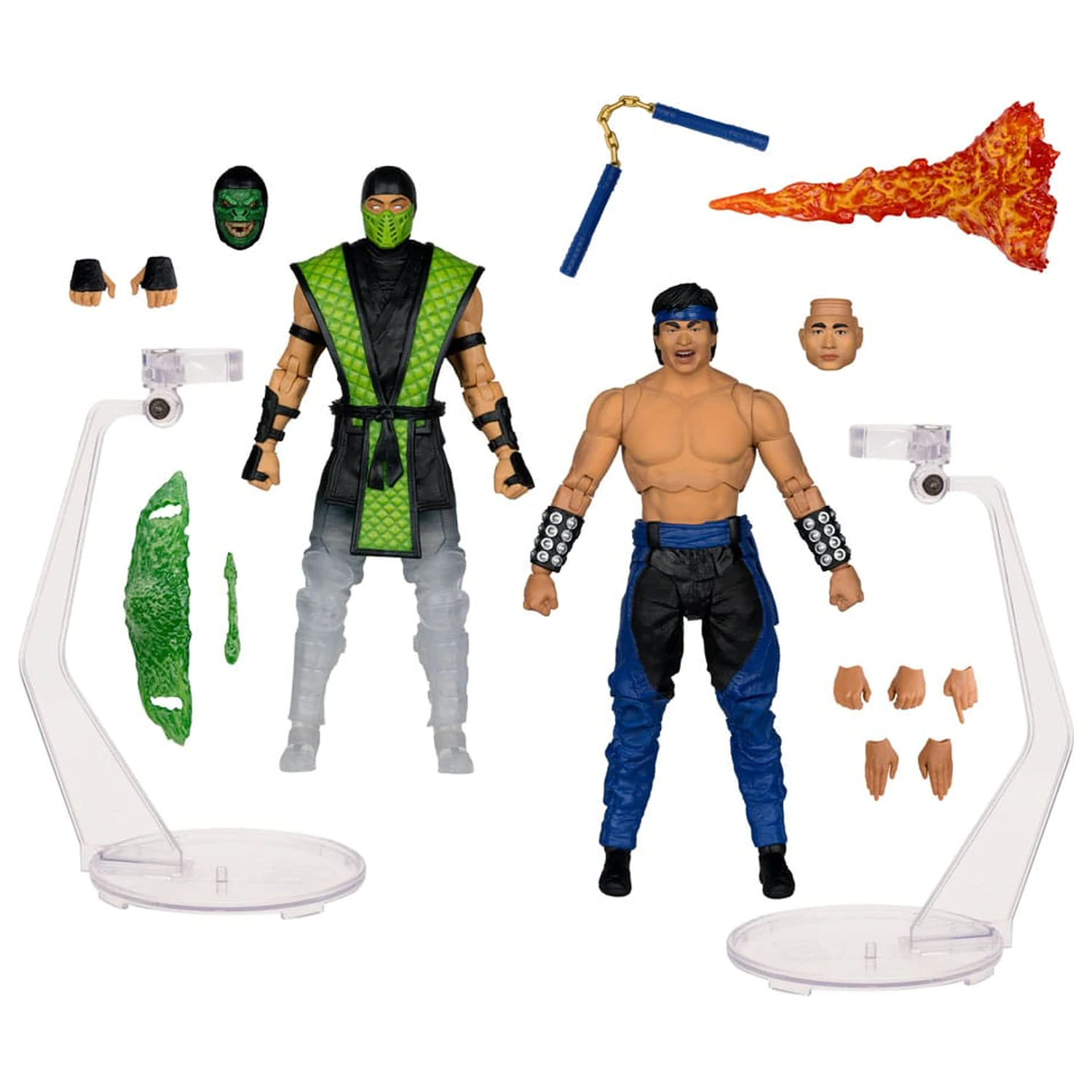 Mortal Kombat akční figurky 2-balení Liu Kang vs. Reptile (Klassics) 18 cm fotografii produktu
