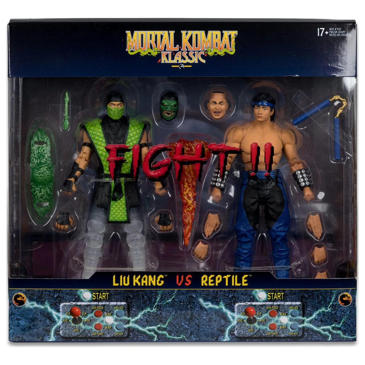 Mortal Kombat akční figurky 2-balení Liu Kang vs. Reptile (Klassics) 18 cm fotografii produktu