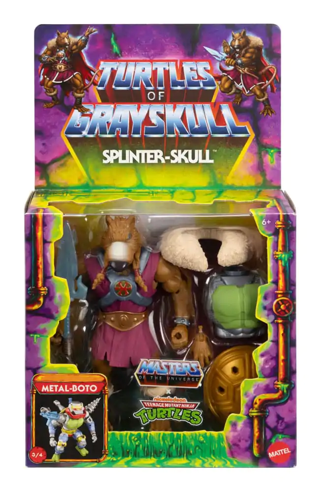 MOTU x TMNT: Turtles of Grayskull Deluxe akční figurka Splinter-Skull 14 cm fotografii produktu