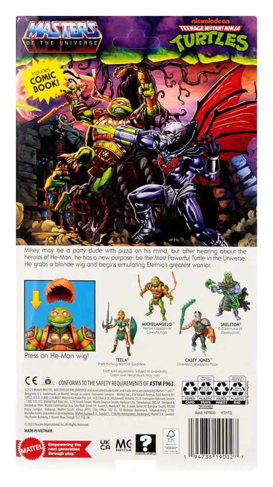 MOTU x TMNT: Turtles of Grayskull akční figurka Michelangelo 14 cm fotografii produktu