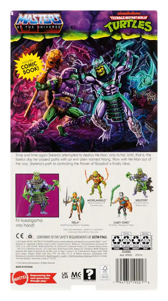 MOTU x TMNT: Želvy z Grayskull akční figurka Skeletor 14 cm fotografii produktu