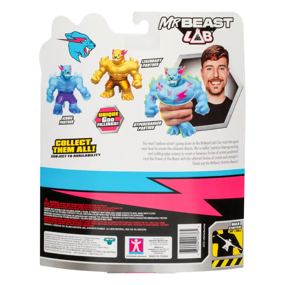 Mr. Beast Lab Goo Jit Zu natahovací figurka Hypercharged Panther 11 cm fotografii produktu
