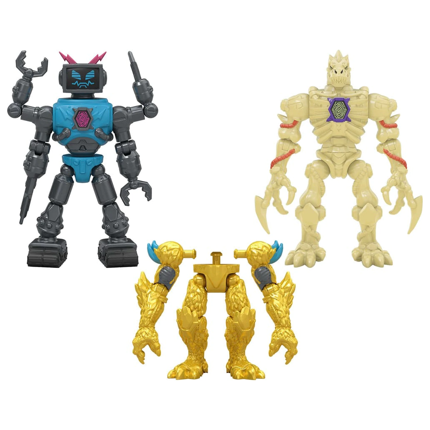 Mr. Beast Lab Hybrids Series 2 Mini figurky 2-balení Lab-Bot vs Gid Skeleton 11 cm fotografii produktu