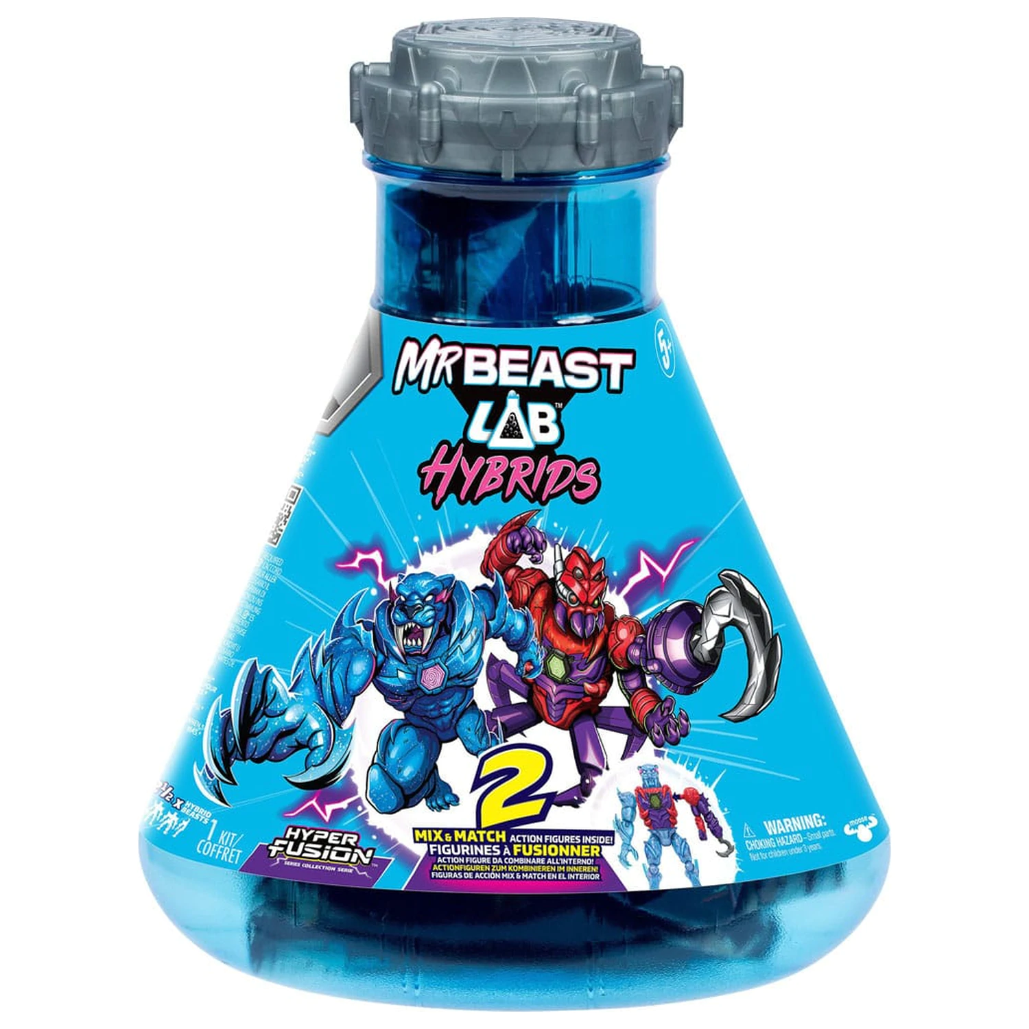 Mr. Beast Lab Hybrids Series 2 Mini figurky balení 2 kusy Spider vs Energy Panther 11 cm fotografii produktu