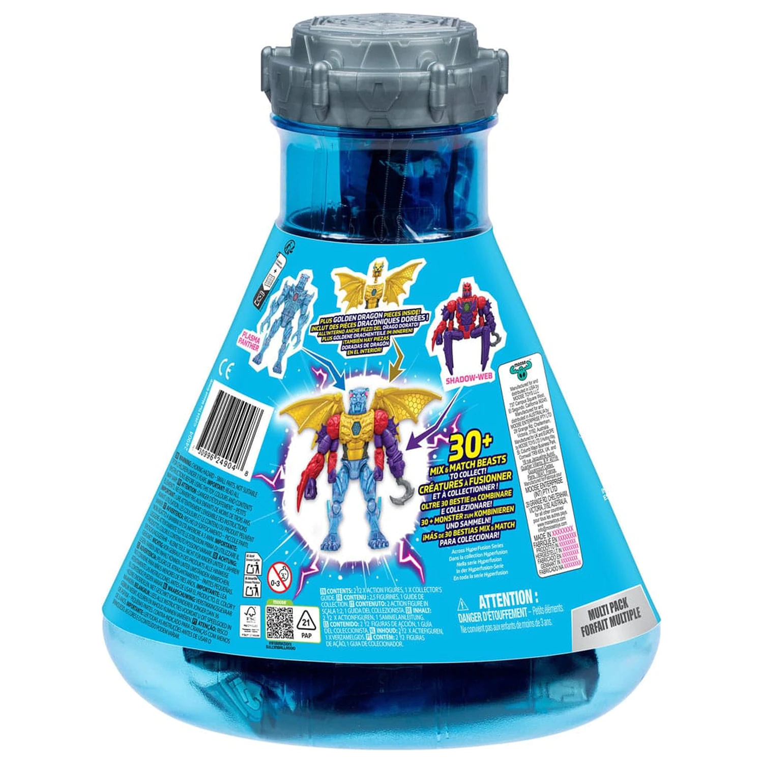 Mr. Beast Lab Hybrids Series 2 Mini figurky balení 2 kusy Spider vs Energy Panther 11 cm fotografii produktu