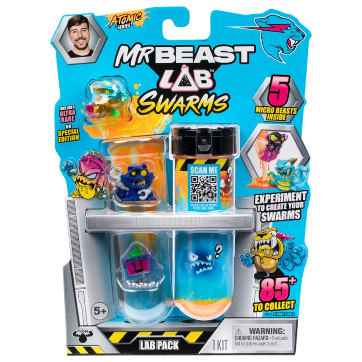 Mr. Beast Lab Swarms Series 2 Mini figurky 5ks balení Atomic Series 2,5 cm fotografii produktu