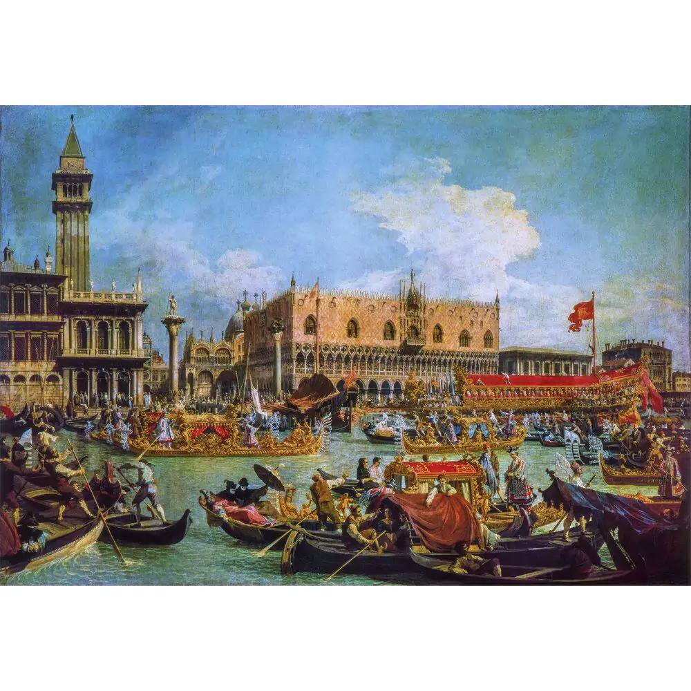 Puzzle Museum Canaletto Návrat Bucentaura na Molo na den Nanebevstoupení 1000ks fotografii produktu