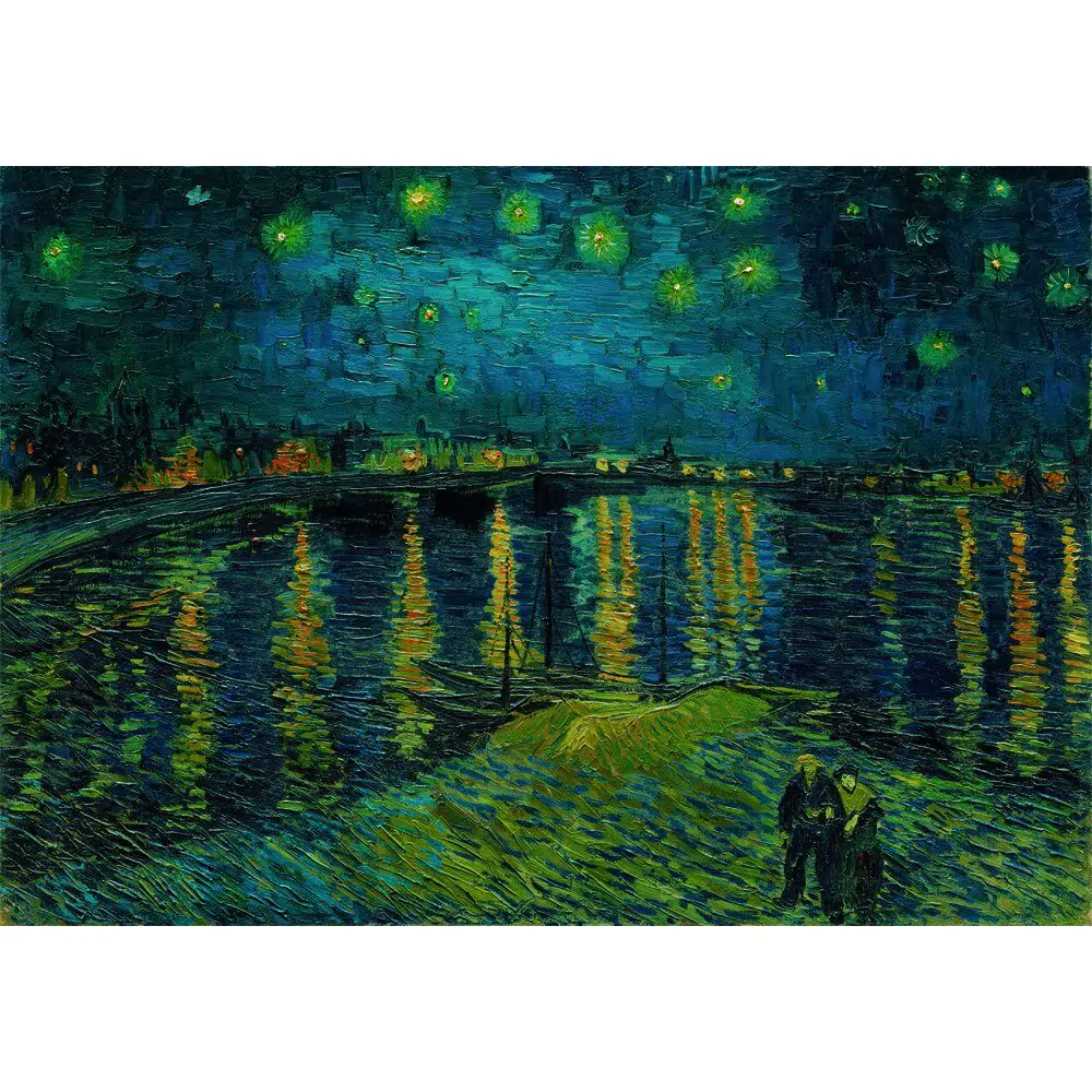 Museum Van Gogh Hvězdná noc nad Rhônou puzzle 1000ks fotografii produktu