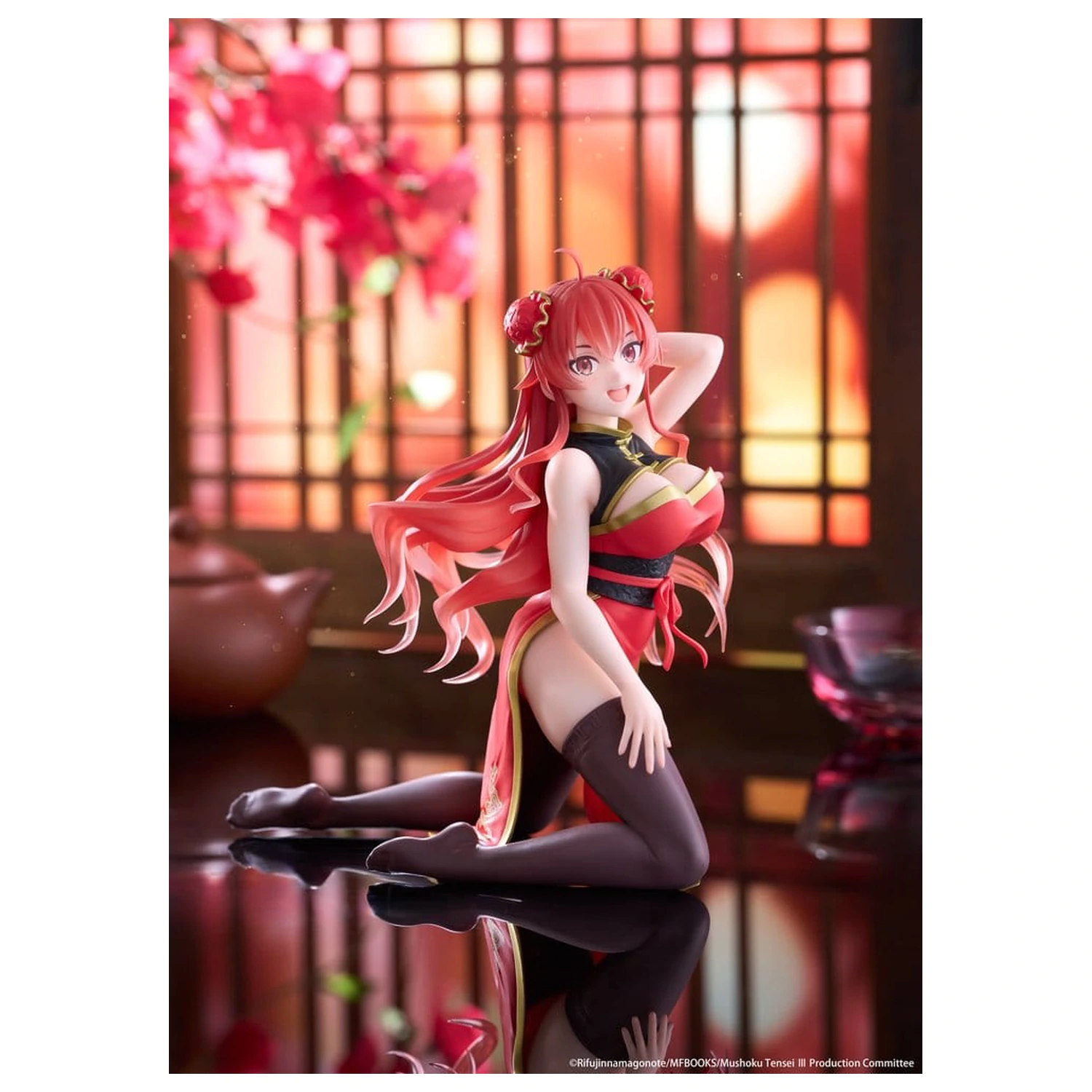Mushoku Tensei: Jobless Reincarnation Desktop Cute PVC figurka Eris Greyrat (Chinese Dress Ver.) 13 cm fotografii produktu