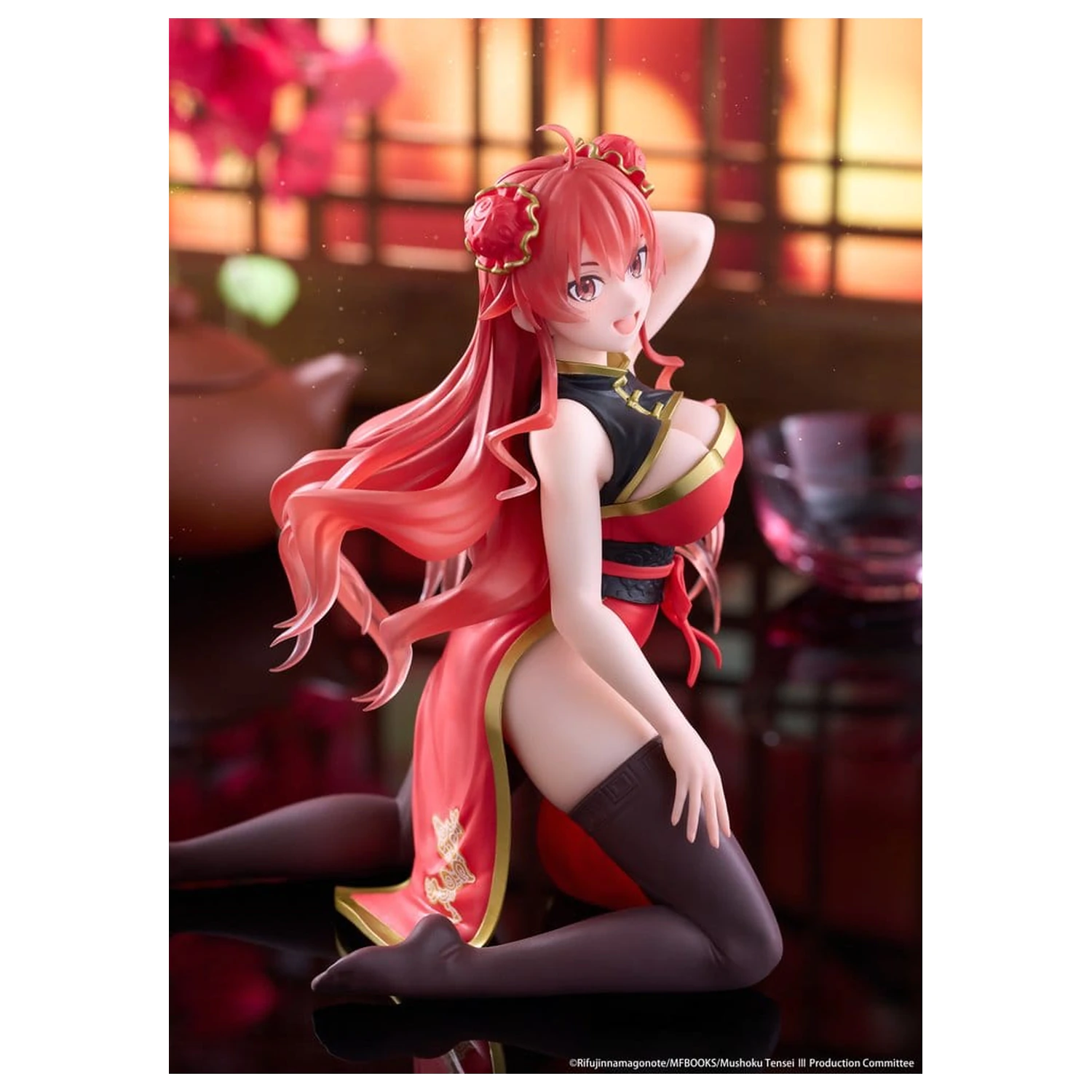 Mushoku Tensei: Jobless Reincarnation Desktop Cute PVC figurka Eris Greyrat (Chinese Dress Ver.) 13 cm fotografii produktu