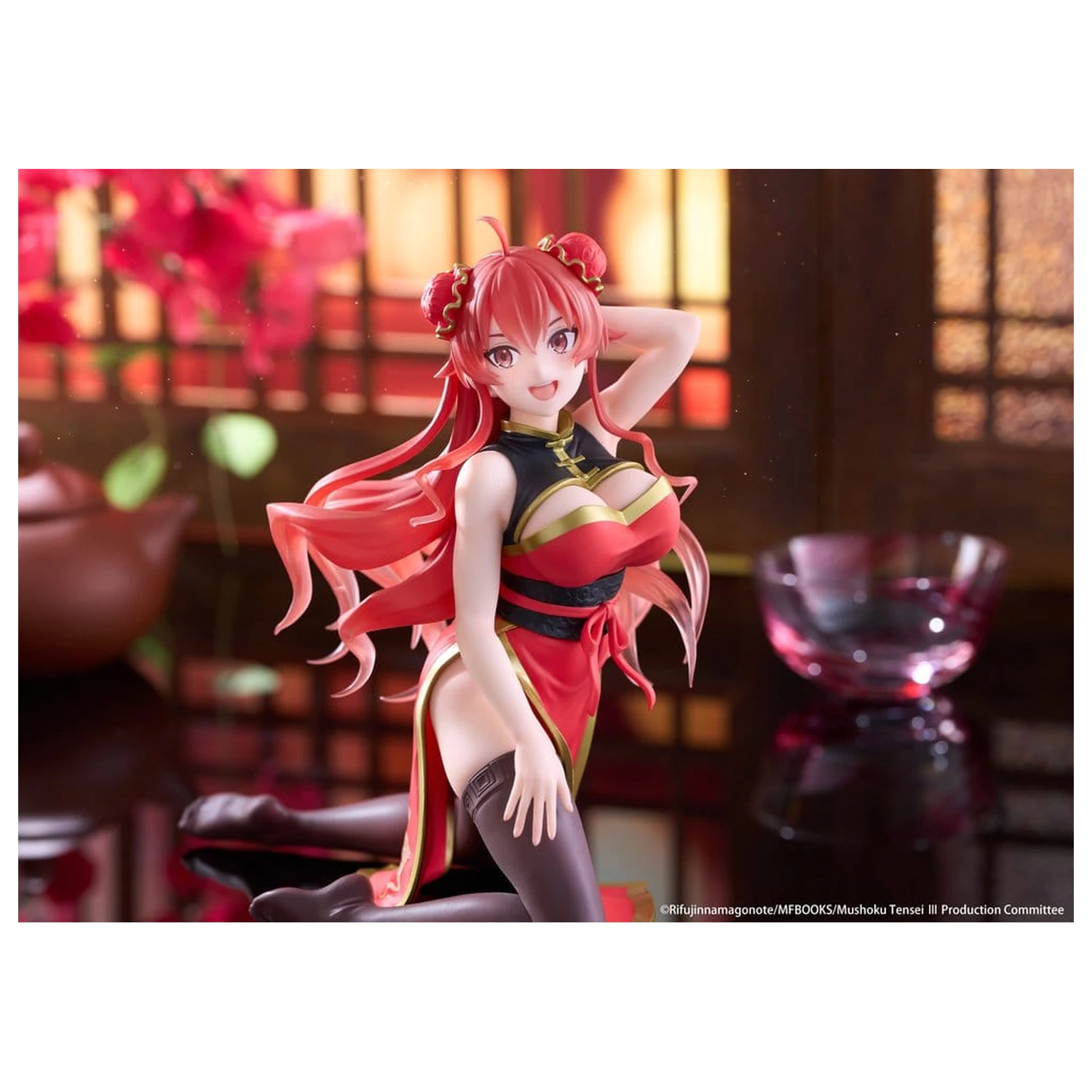Mushoku Tensei: Jobless Reincarnation Desktop Cute PVC figurka Eris Greyrat (Chinese Dress Ver.) 13 cm fotografii produktu