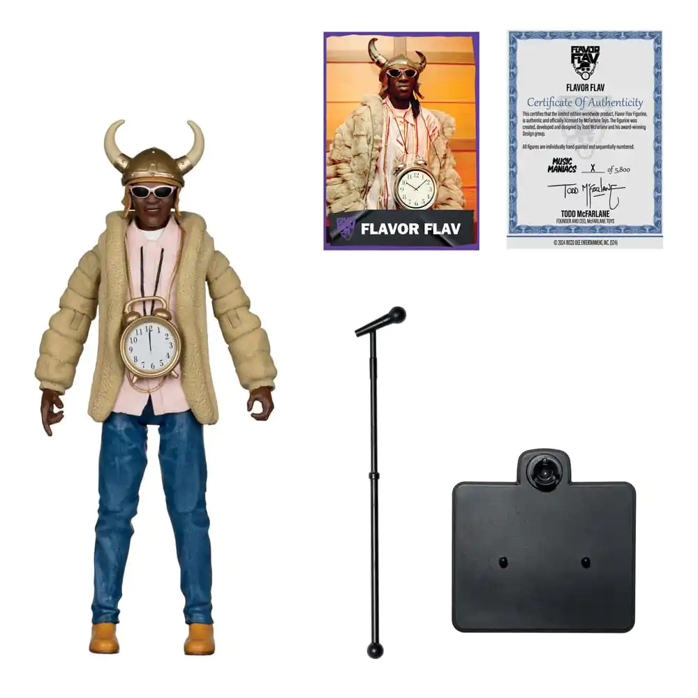 Music Maniacs Hip Hop akční figurka Flavor Flav 16 cm fotografii produktu