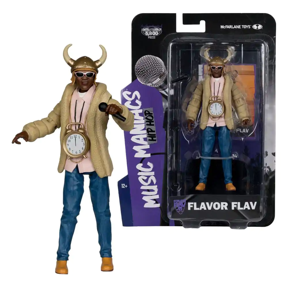 Music Maniacs Hip Hop akční figurka Flavor Flav 16 cm fotografii produktu